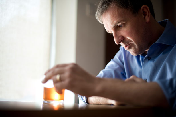 Man with glass