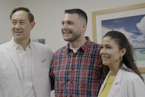 Daniel Renaud with care team